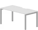 Стол рабочий на металлокаркасе (П-опоры / с эргономичным вырезом)