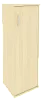 Офисный шкаф узкий средний закрытый, Л/Пр.