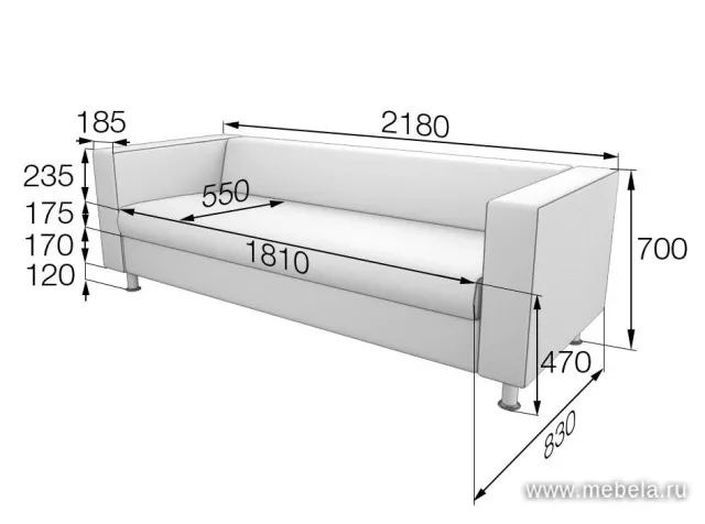 офисный диван Ален