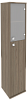 Офисный шкаф высокий комбинированный со стеклом