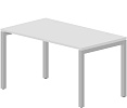Стол рабочий на металлокаркасе (П-опоры / 2 громмета)