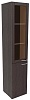 Офисный шкаф высокий узкий со стеклом