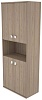 Офисный шкаф высокий для документов полузакрытый