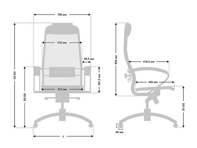 фото офисное кресло T-1.04 №5
