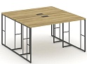 Рабочая станция на металлокаркасе двухсторонняя