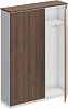 Офисный шкаф высокий с узким гардеробом