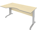 Стол эргономичный на металлокаркасе (левый)