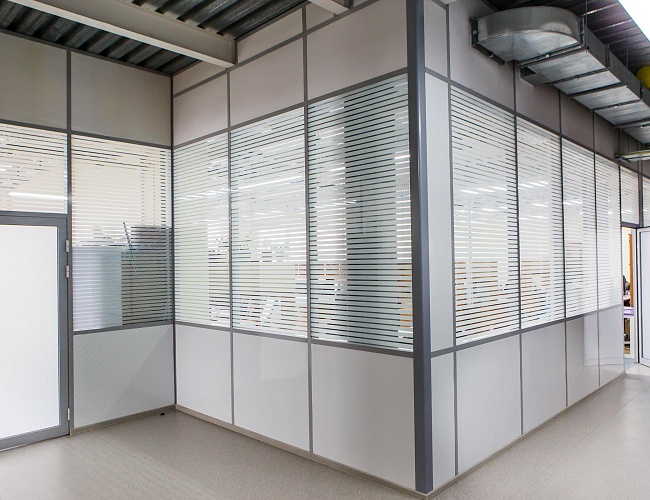 фото Стационарные перегородки №2