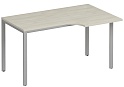 Стол письменный Комфорт на П-образном металлокаркасе (правый)