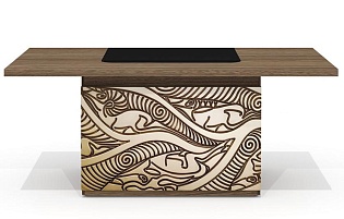 Стол руководителя с декор. траверсом