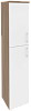 Офисный шкаф высокий узкий левый (1 средний фасад ЛДСП + 1 низкий ЛДСП)
