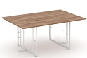 Стол для переговоров на металлических опорах