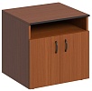 Офисная тумба для оргтехники, с нишей и распашными дверцами