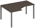 Стол эргономичный Trend на П-образном металлокаркасе, левый