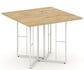 Стол переговорный квадратный, на металлокаркасе