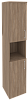 Офисный шкаф высокий узкий лев./прав. (2 низких фасада ЛДСП)
