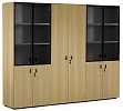 Офисный шкаф для документов с гардеробом