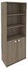 Офисный шкаф высокий для документов полуоткрытый Style