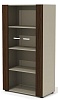 Офисный шкаф средний со стеклянными фасадами
