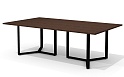 Стол для переговоров на металлокаркасе (черн. опоры)
