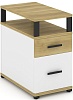Тумба приставная 1 ящик + 1 распашной фасад. С надставкой.