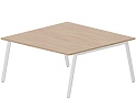 Составной Стол на 2 рабочих места (меламиновые аутлеты)