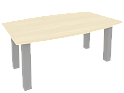 Стол для переговоров на металлокаркасе (серые опоры)