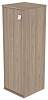 Офисный шкаф узкий средний закрытый