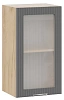 Шкаф навесной c одной дверью со стеклом
