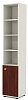 Офисный шкаф узкий (каркас беж)