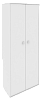 Шкаф офисный высокий для документов закрытый Style White