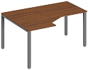 Стол эргономичный Trend на П-образном металлокаркасе, левый