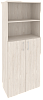 Офисный шкаф высокий широкий (2 средних фасада ЛДСП)