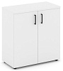 Офисный шкаф низкий широкий (2 низких фасада, задняя стенка ЛДСП)