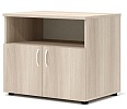 Офисная тумба для оргтехники, с нишей и распашными дверцами