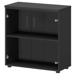 Офисный шкаф для документов со стеклом