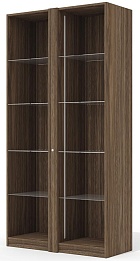 Стеллаж высокий (полки стекло) с подсветкой