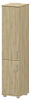 Офисный шкаф узкий высокий закрытый 2 двери (ЛДСП)