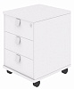 Мобильная офисная тумба с колёсиками и замком, 3 ящика