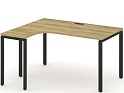 Стол письменный эргономичный Concept на П-образном металлокаркасе (левый)
