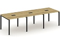 Стол для переговоров на металлокаркасе (3 столешницы)
