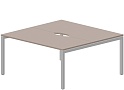 Составной стол на 2 рабочих места (2 эргономичных выреза)