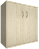 Офисный шкаф низкий широкий (2 низкие двери ЛДСП)