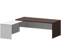 Стол руководителя с приставкой (левый)