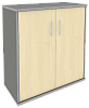 Офисный шкаф низкий широкий (2 низкие двери ЛДСП)