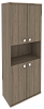 Офисный шкаф для документов высокий полузакрытый