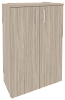 Офисный шкаф средний широкий (2 средних фасада ЛДСП)