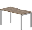 Стол рабочий на металлокаркасе (П-опоры / с эргономичным вырезом)