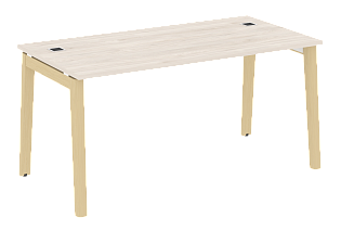 Стол рабочий руководителя, опоры - массив дерева