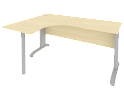 Стол эргономичный на металлокаркасе (левый)